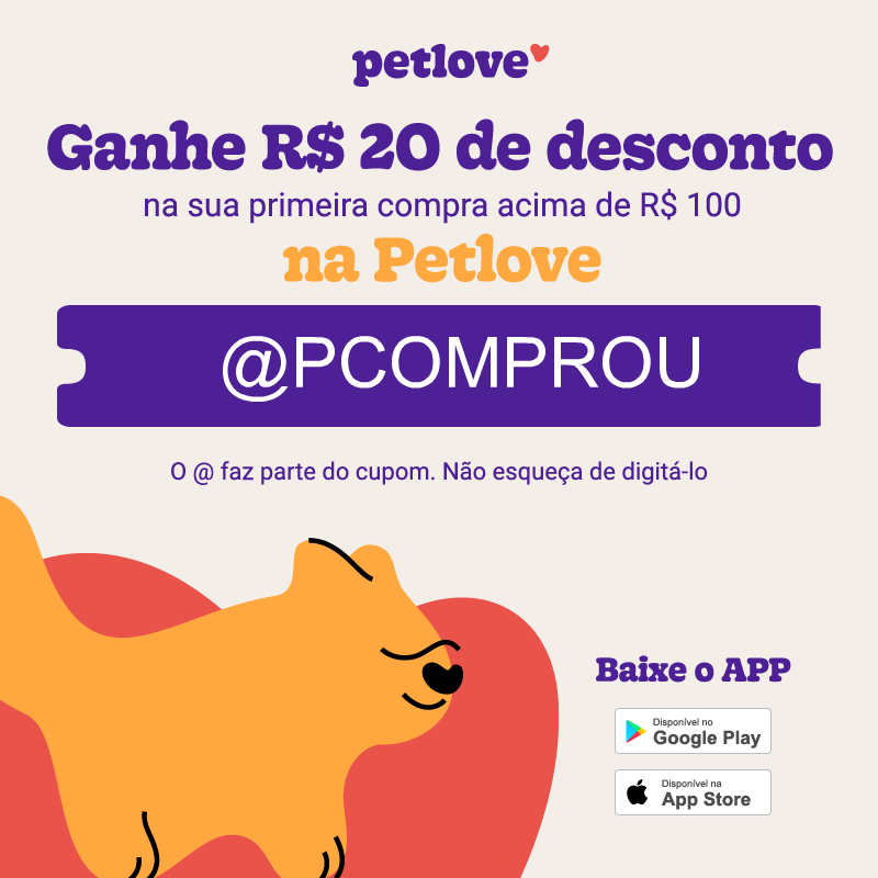 Petlove cupom de desconto: @PCOMPROU